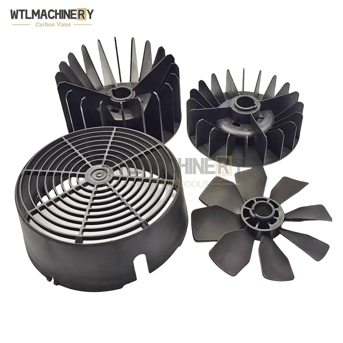 RA0040 RA0063 RA0100 Vacuum Pump Cooling Fan Air Pump Compressor Blade Fan Cover Radial air pump parts