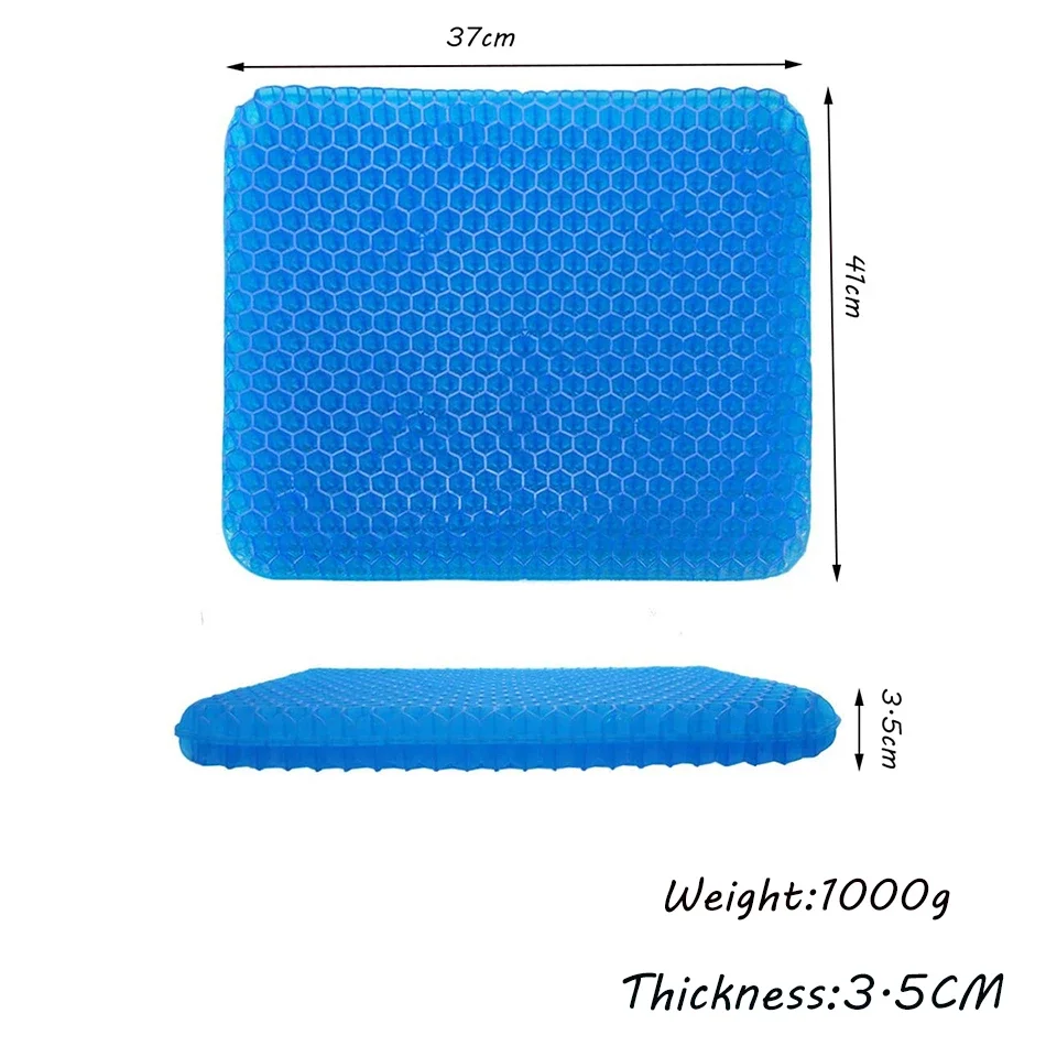 Gel Seat Cushion,Soft & Breathable,Wheelchair Reduce Sweat,Gel Chair Cushion for Hip Pain,Office Chair,CarComfort,outdoor 