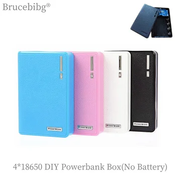 Universal 4 x 18650 DIY Power Bank Box Battery Charger Dual USB 5V 2A 1A PowerBank Storage Case for iPhone Android Phone