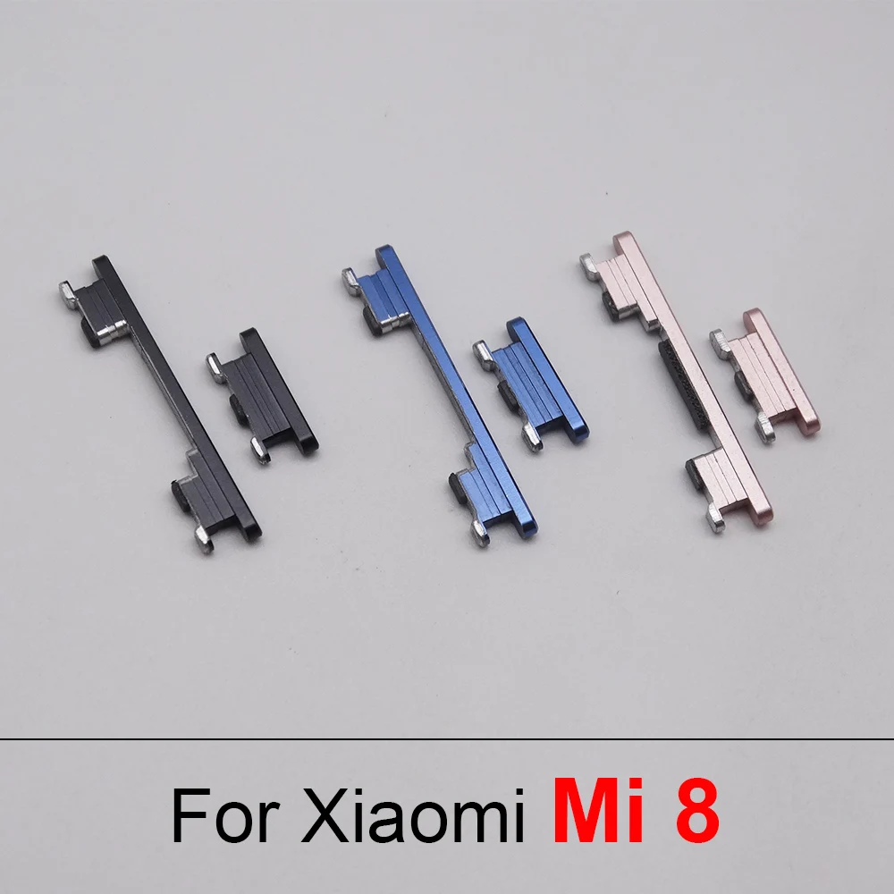 For Xiaomi Mi 8 Mi8 Power On/Off Volume Up Down Switch Side Buttons Key Replacement Part 1set