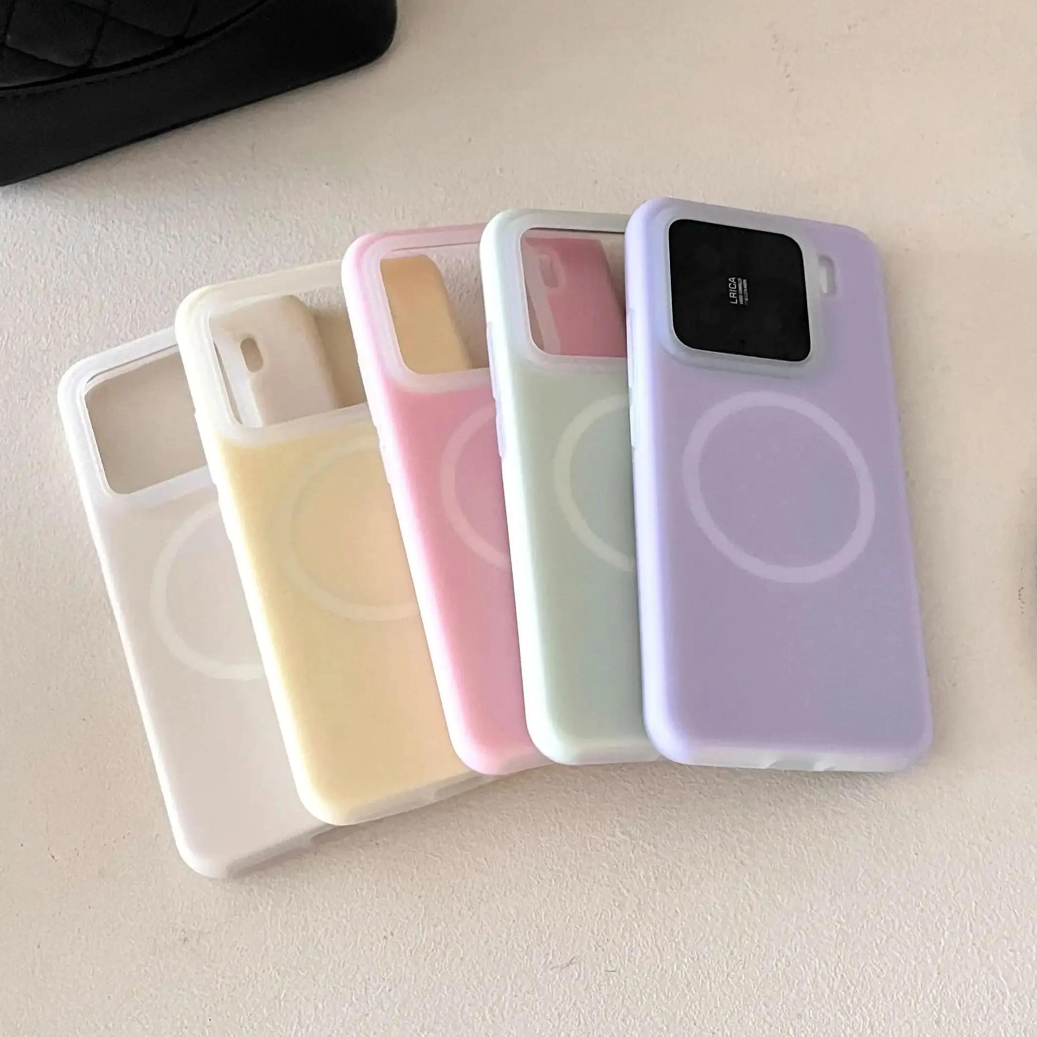 Luxury Jelly Liquid Silicone Magnetic Bright Color Phone Case