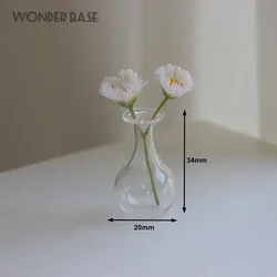Charming Mini Glass Vase for Hydroponic Plants and Aromatherapy Decor (H)