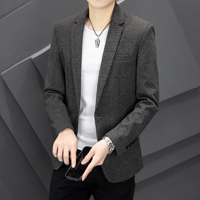 

High-quality fashion men's suit matching new leisure suit gentleman men's coat youth Korean version slim trend men's small suit