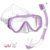 HB Children's Diving Mask Children Full Face HD Anti Fog Diving Mask Underwater Diving Mask Set Kids Swimming Snorkel Equipment 6