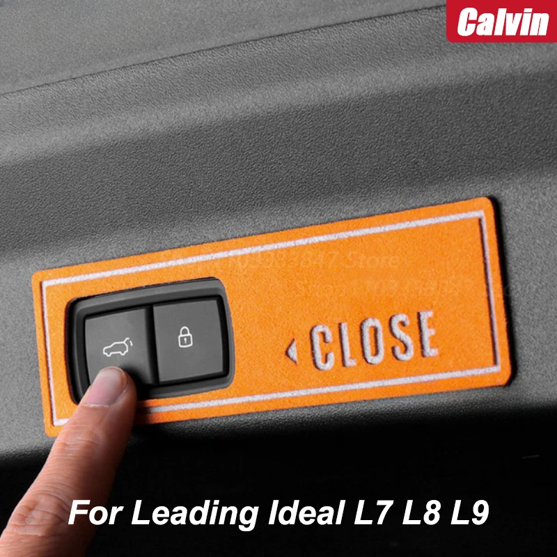 

Для ведущих, идеальные замшевые наклейки Lixiang L7 L8 L9 2022 2023 задняя дверь, искусственная кожа, стильные модифицированные аксессуары для внешней отделки