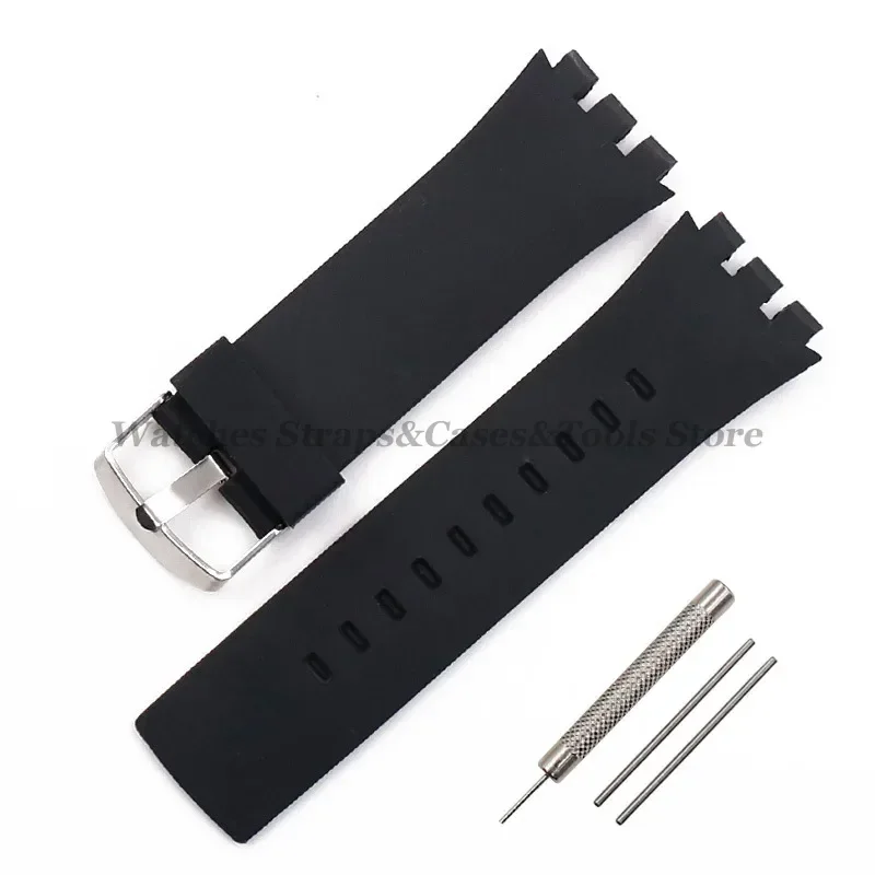 Durable Silicone Sports Watch Strap - 22mm Rubber Band