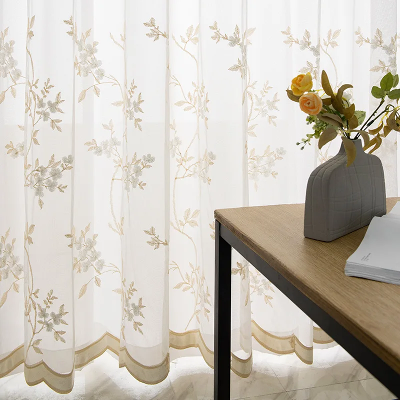 

Elegant White Chiffon Tulle Window Curtain,Sheer Voile Drapes with 1 Panel,Translucidus 100WX160H(CM)