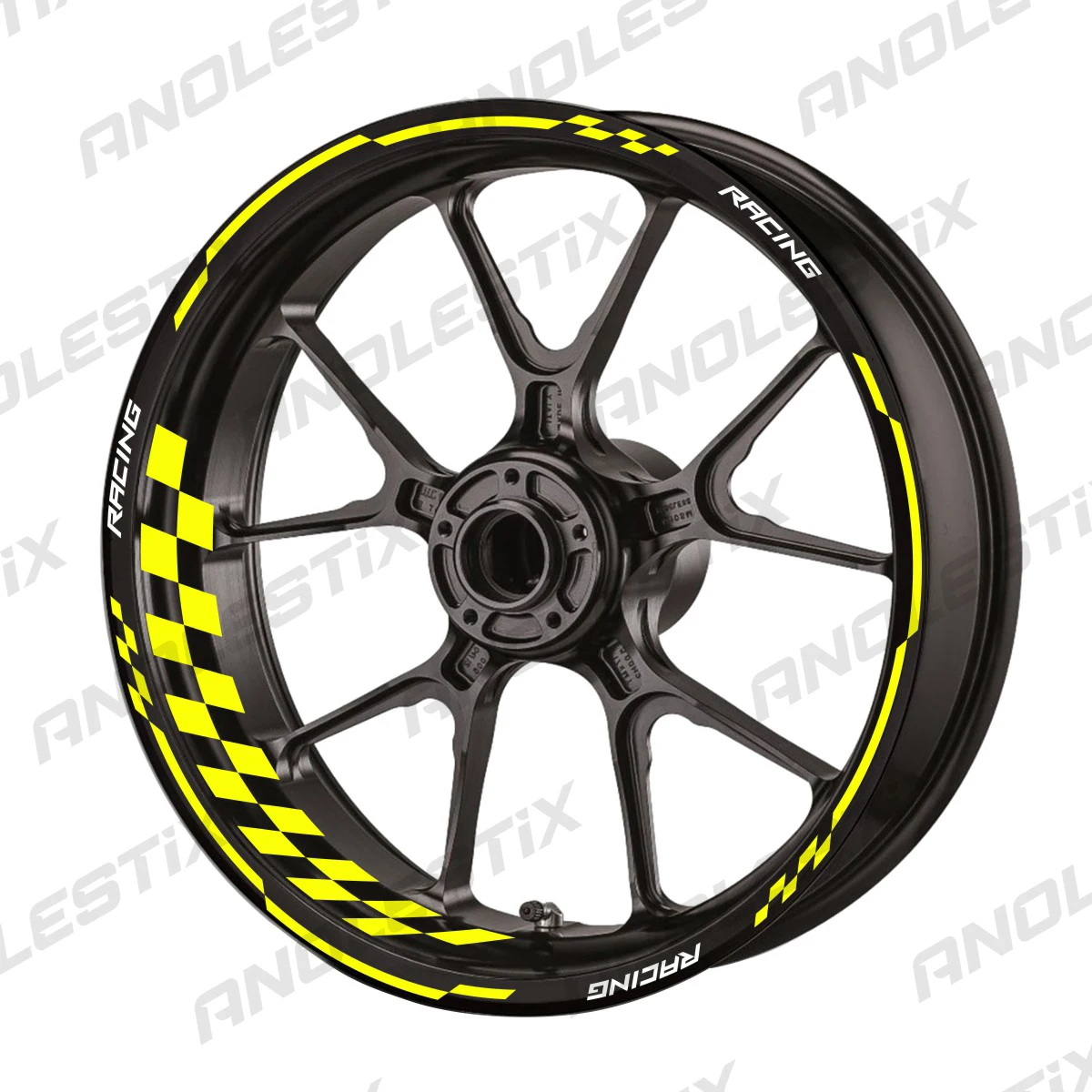 Рисунок 5 - Светоотражающие наклейки на колеса мотоцикла