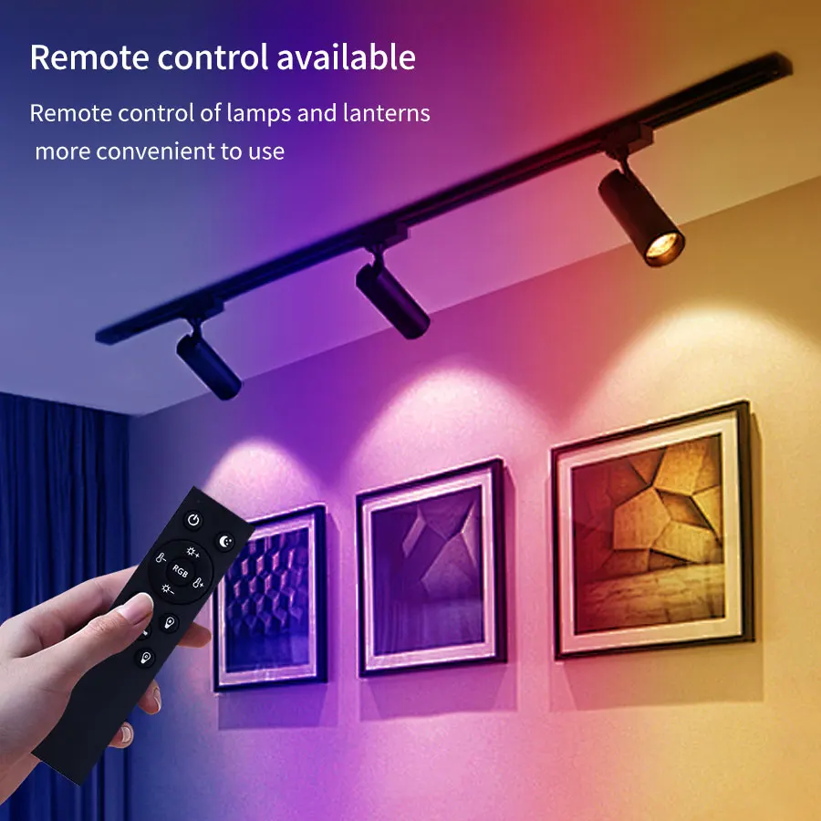Smart WiFi RGB LED Spotlight with Remote and Voice Control