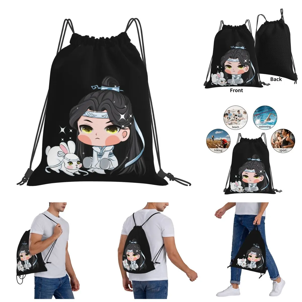 

Infantry pack The Untamed The Untamedirt(3) Funny Joke Graphic Drawstring Bags Gym Bag Backpack