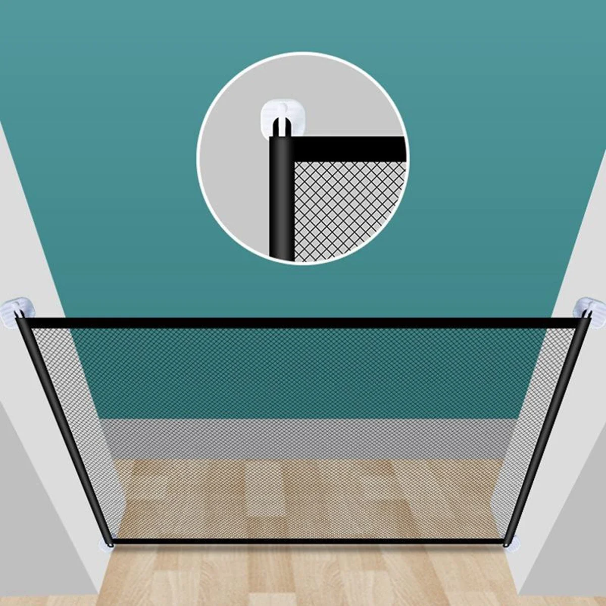Children's Isolation Guardrail Balcony Durable Safety Protection Net Deck Fence Fine Mesh Multi-purpose Punching Indoor Barrier