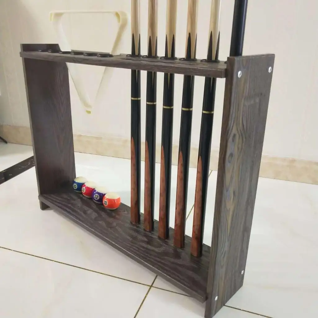 Portable Billiards Pool Stick Rack Holder Floor Stand Wall Mounted Pool Table Holds 12 Pool Rod Organizer Billiards Accessories