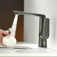 AITANA Luxury Chromium Brass Bathroom Faucet with Simple Design