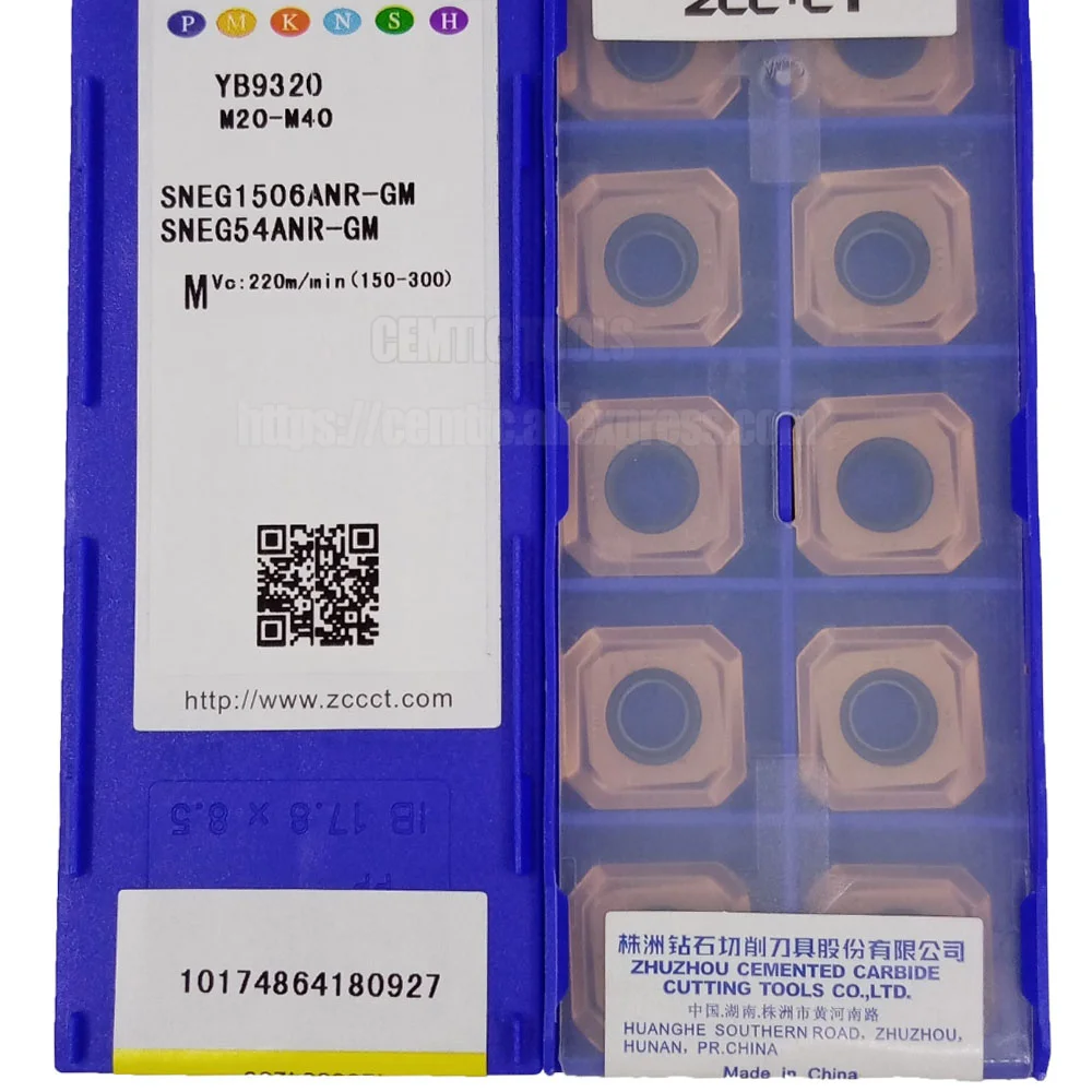 

ZCC Milling Inserts CNC Alloy Blade SNEG1506ANR-GM YB9320
