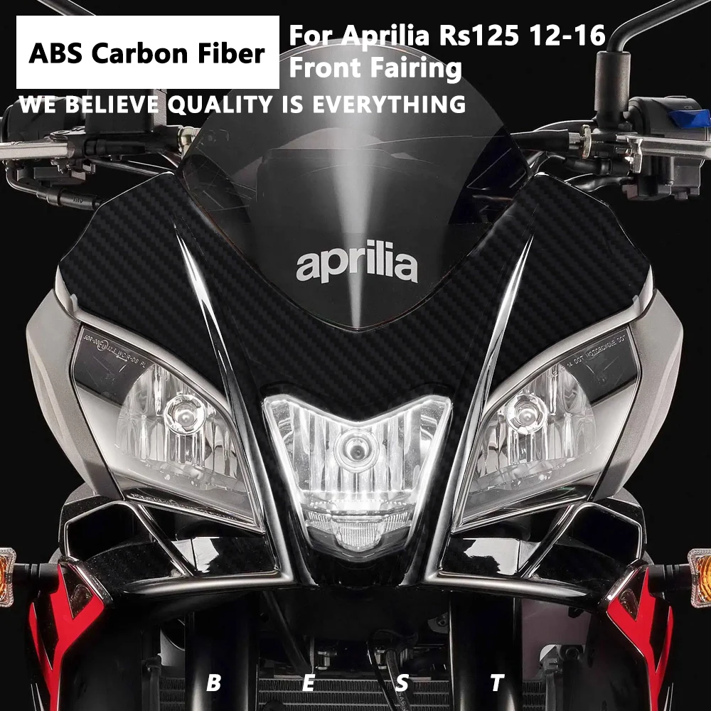 

For APRILLA RS125 2012 2013 2014 2015 2016 Carbon Fiber Color Front Fairing Motorcycle Kit Cowling ABS