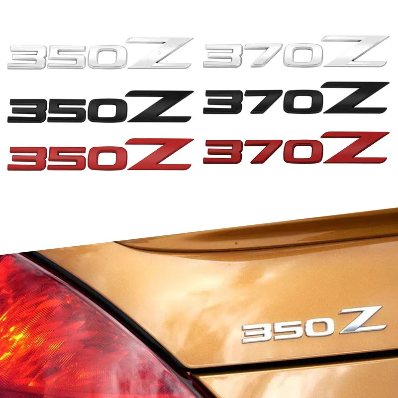 3D Metal 350Z 370Z Logo Emblem Car Fender Body Trunk Decorazione Sticker Per Nissan Nismo Gtr 350Z 370Z 240Sx Ect Fairlady