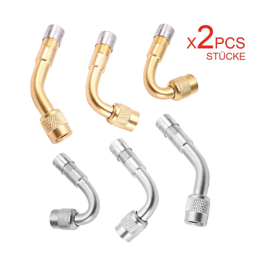 2PC 135 Degree Angle Tyre Valve Extension Adaptor Motorcycle Car Bike truck O0Q8 2PC 135 Degree Angle Tyre Valve Extension Adaptor Motorcycle Car Bike truck O0Q8