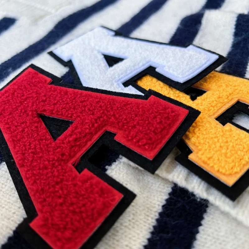 4 Inch Hoodie Letter Chenille Letter Embroidered Patch Iron On Applique for Personalized DIY Clothing
