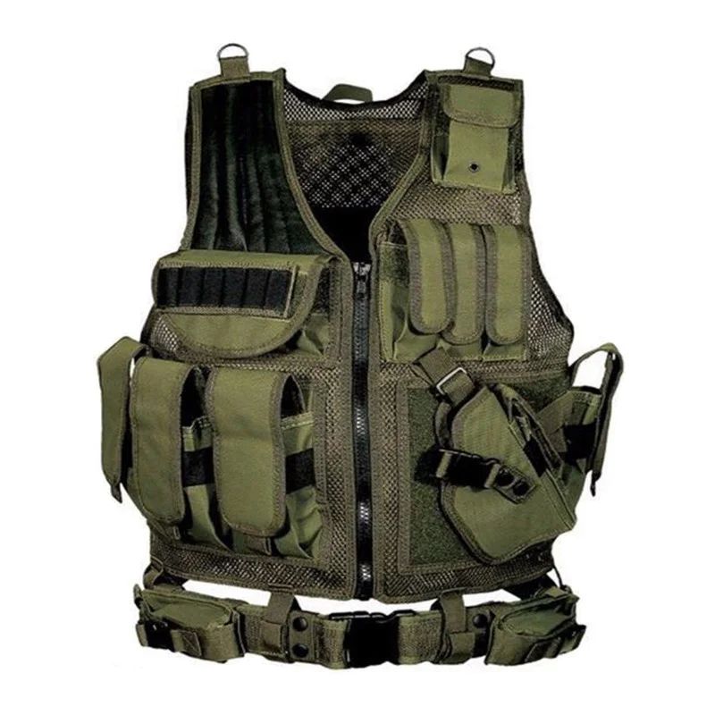 Military Gear Airsoft Tactical Vest Muti-pockets Combat Armor Vest Hiking Outdoor Wargame Training Hunting Paintball Equipment