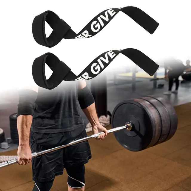 Cinghie Sollevamento Pesi Imbottite - Per Deadlift, Powerlifting E Bodybuilding, Unisex - Foto 4