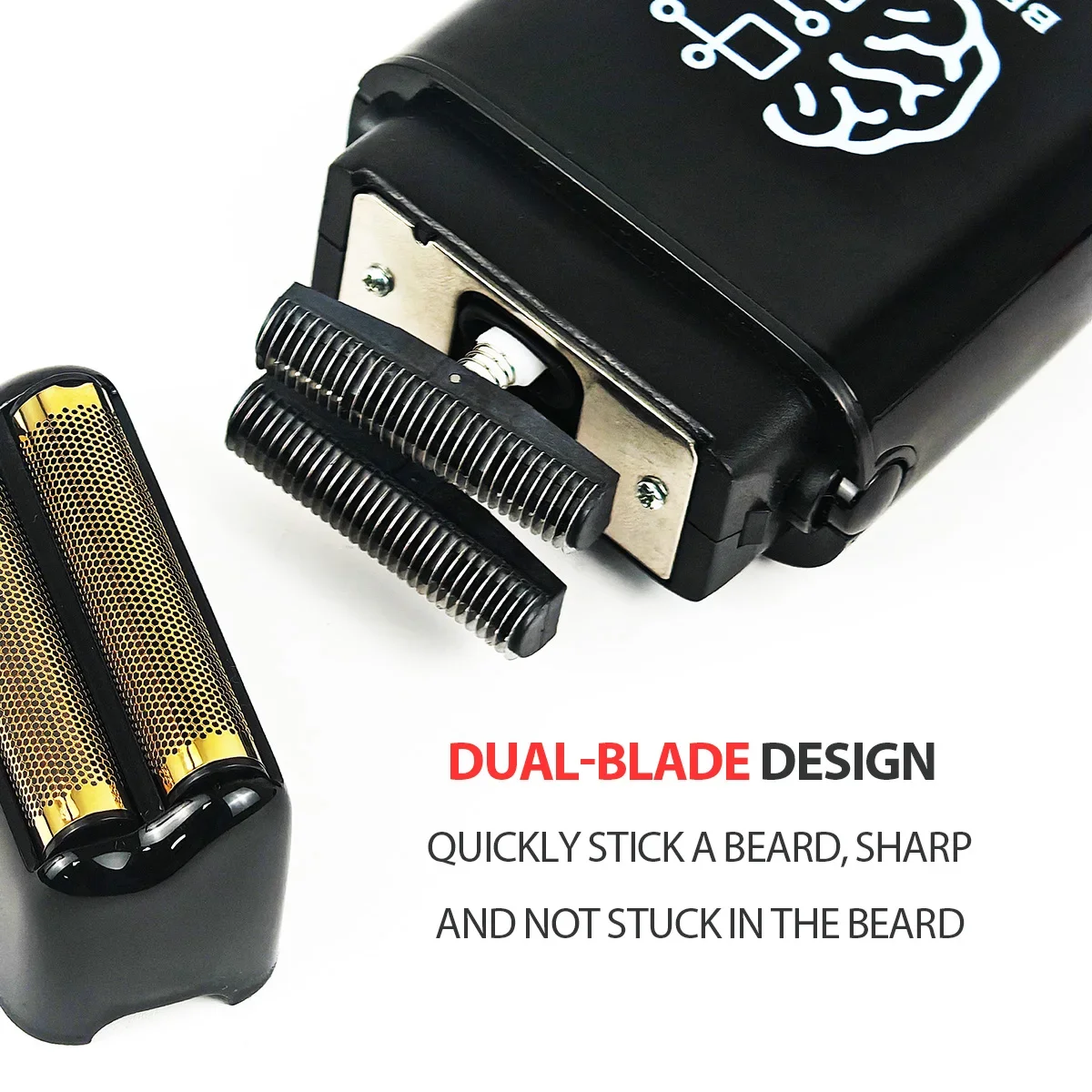 Double Foil Shaver Electric Beard Hair Trimmer Hair Cutting Machine Barber Clipper BRDCLIP 609