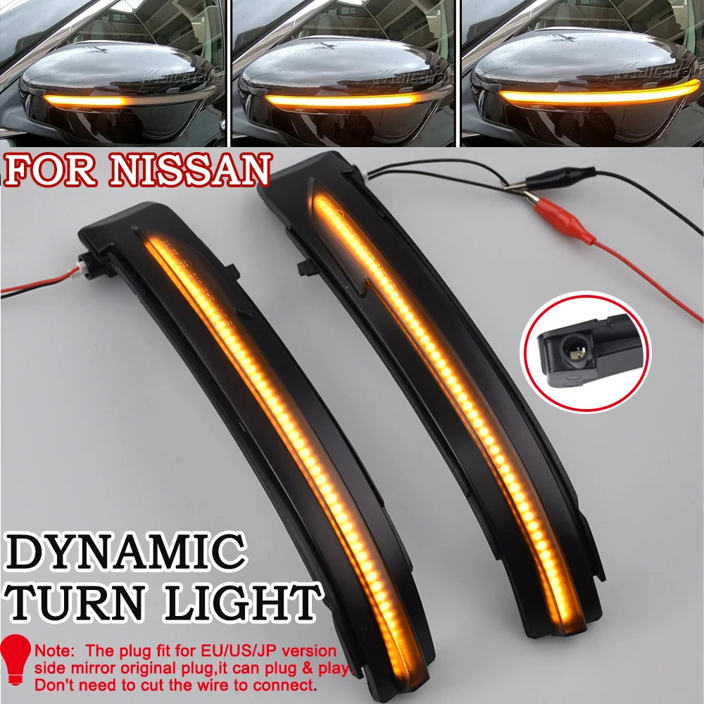 �ֻ� X-Trail T32 Rogue Qashqai J11 Murano Z52 Juke Navara Pathfinder LED ���̳��� �� �ñ׳� ����Ŀ�� �̷� �ַο� ����Ʈ