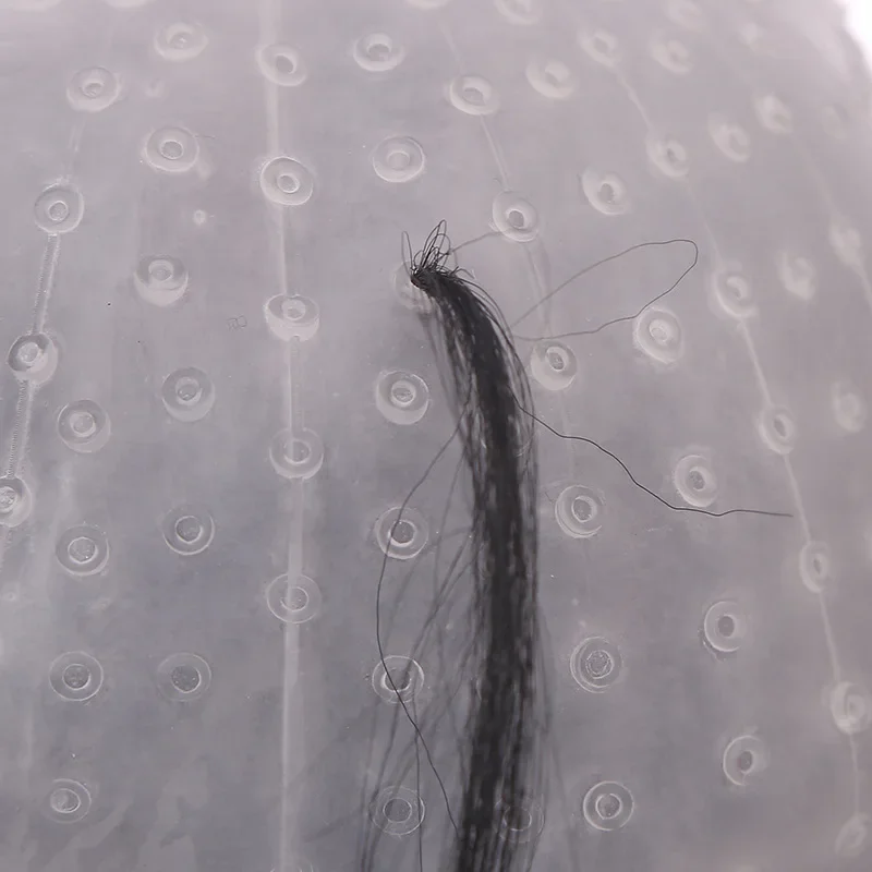 Salon Dye Silicone Cap Needle Silicone Hair Highlights Cap Reusable Hair Coloring Dye Hat Hairstyling Tools
