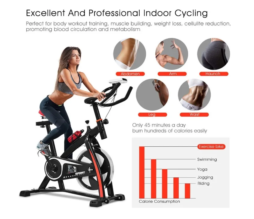 Home Gym Equipment Fitness Bicycle Home Commercial Spinning Indoor Sport Equipment Fit Exercise Bike Gym