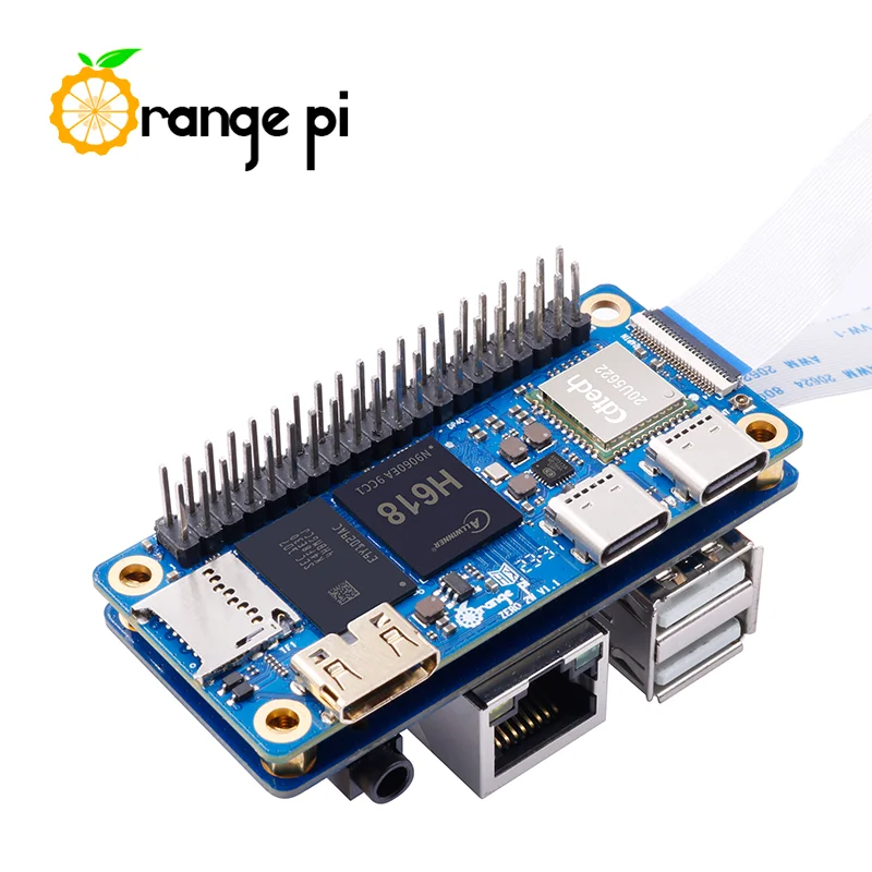 Single Board Computer Orange Pi Zero 2 W 4G + Expansion Board DDR4 Allwinner H618 WiFi + BT SBC Zero2W Mini PC