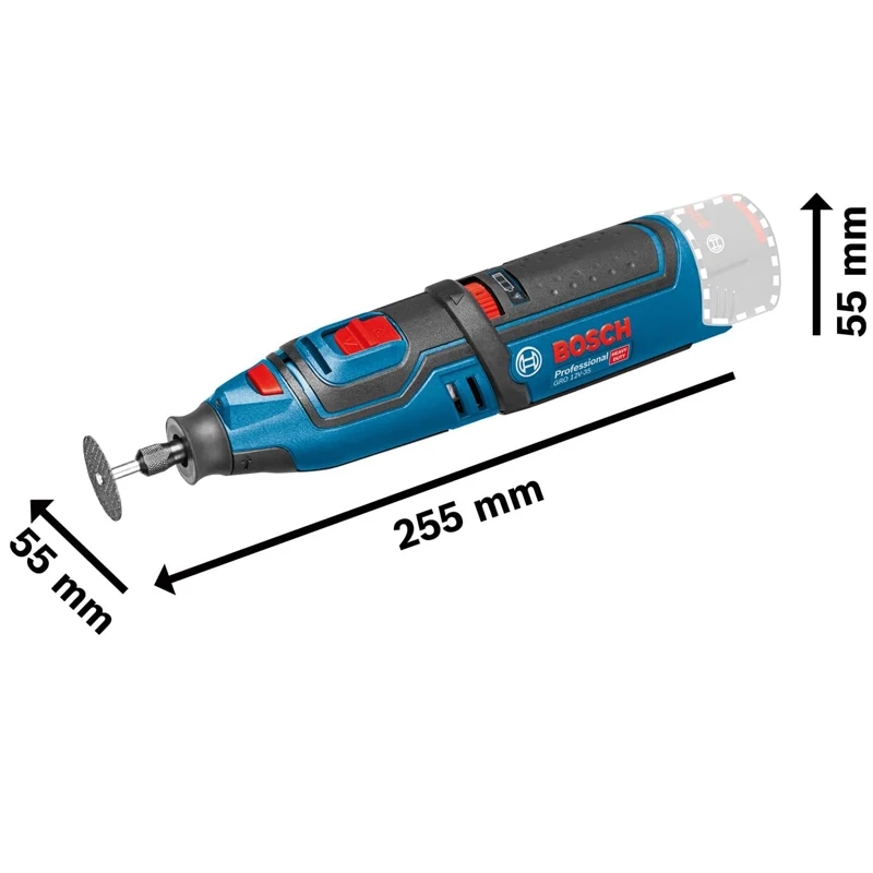 BOSCH GRO12V-35 12V 전기 그라인더 폴리셔 충전식 리튬 배터리 6단 속도 조절 무선 로터리 전동 공구