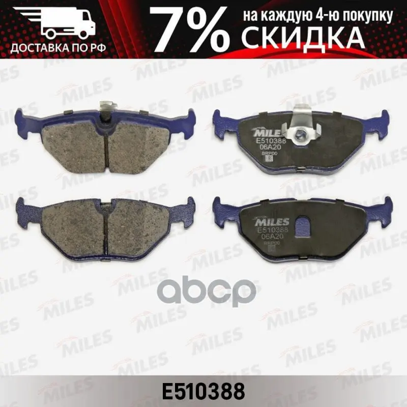 Колодки Тормозные (Смесь Ceramic) Bmw E39 9604 Задние (Trw Gdb1265) E510388 Miles арт. | - Цена: 1 870,00 руб.