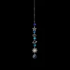Crystal Wind Chime Moon Sun Catcher Diamond Prisms Pendant Dream Catcher Rainbow Chaser Hanging Drop Home Garden Decor Windchime 5