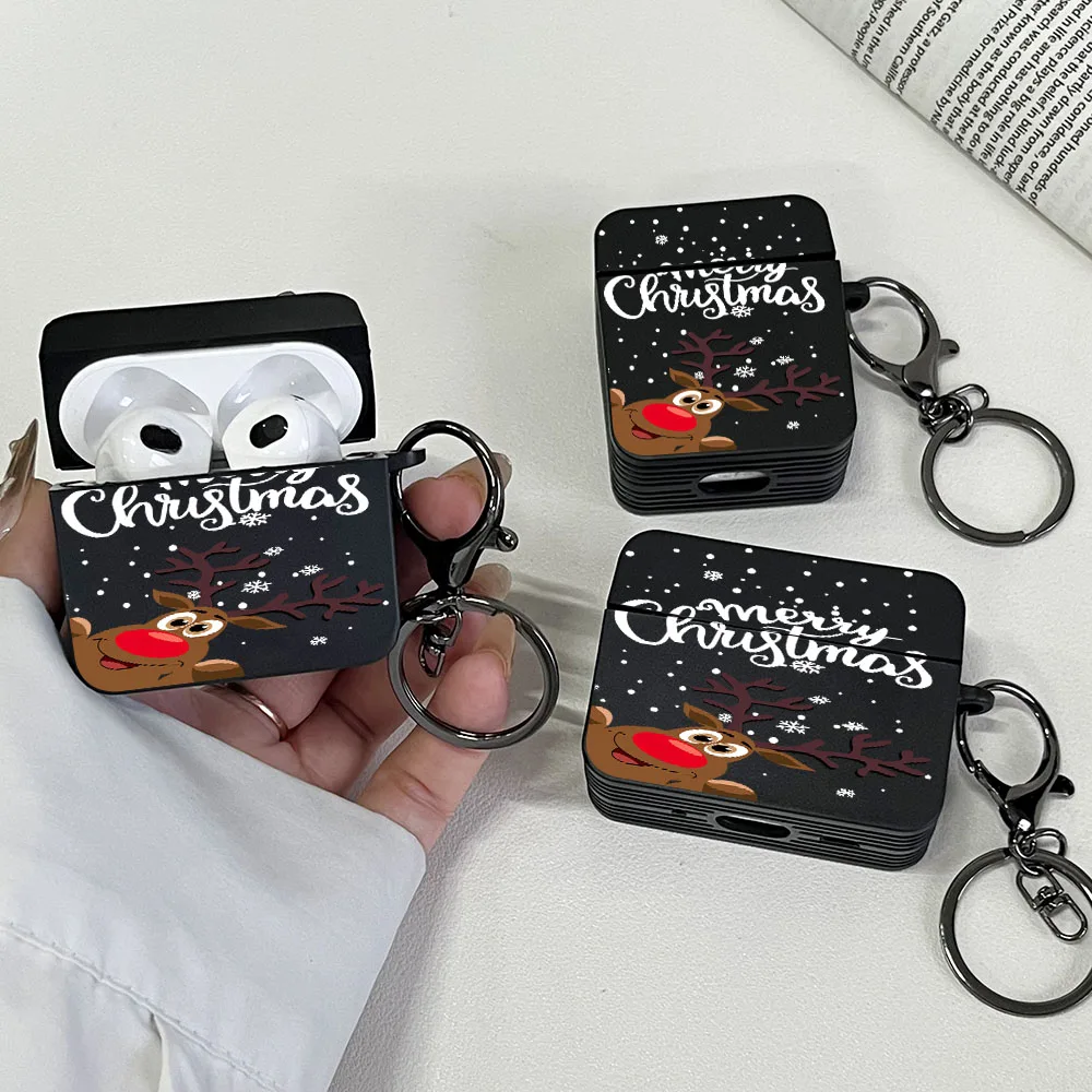Red Reindeer Shockproof Headphone Case for AirPods