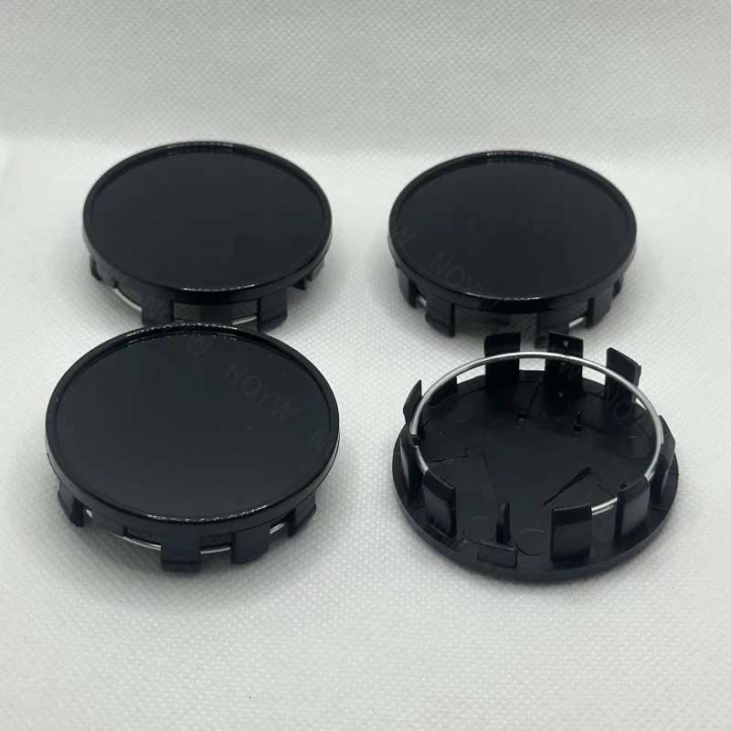 Car Wheel Rim Hub Cap 4Pcs/Set 54mm Black Silver ABS Plastic Dust-proof Covers for Auto Accessories