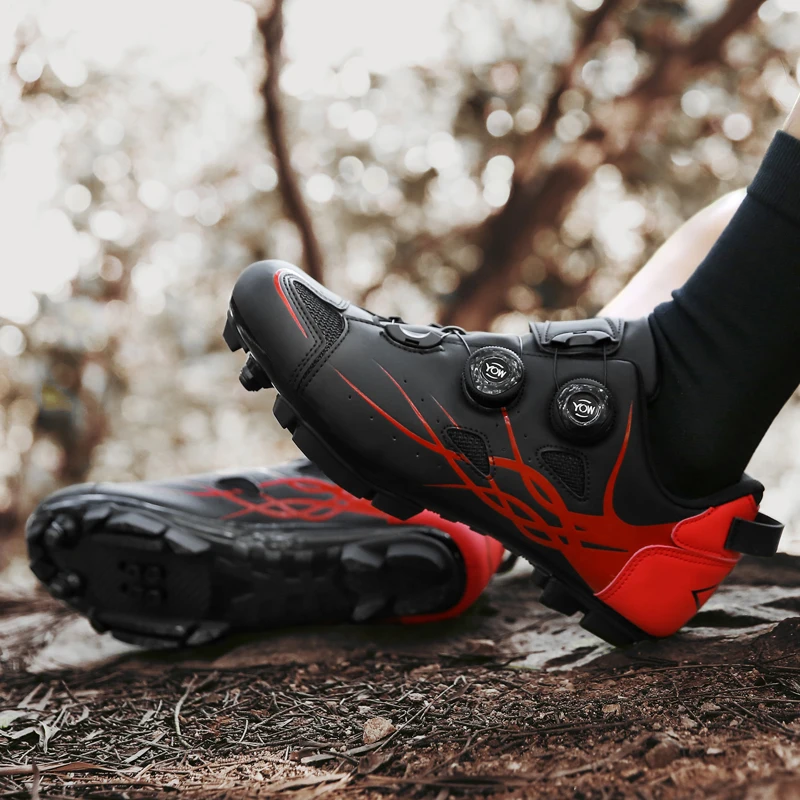 Cycling Sneaker Mtb Men SPD Cleats Mountain Bike Footwear Women Road Bicycle Shoes Self-Locking Racing Speed Flat Sneakers