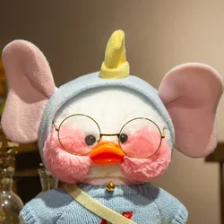 Lalafanfan Accesorios de diadema de pato para niños, muñecos de peluche de animales suaves, diadema cambiable de pato, esponjoso, regalo para niños, 1 ud.