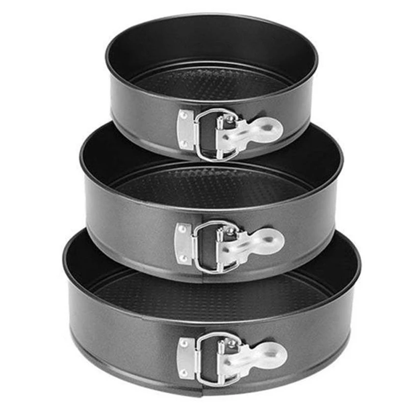 

Non Stick Latch Black Round Cake Mold Qifeng Buckle Baking Tool Cake Pan Baking Pan