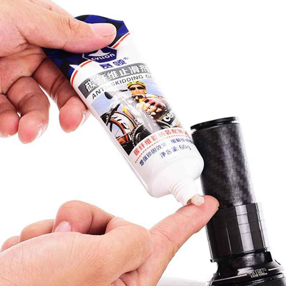 Lubrifiant En Fibre De Carbone Antidérapant En Fibre De Carbone - Graisse Antidérapante Pour Potence De Vélo - Lubrifiant En Fibre De Carbone - Agent