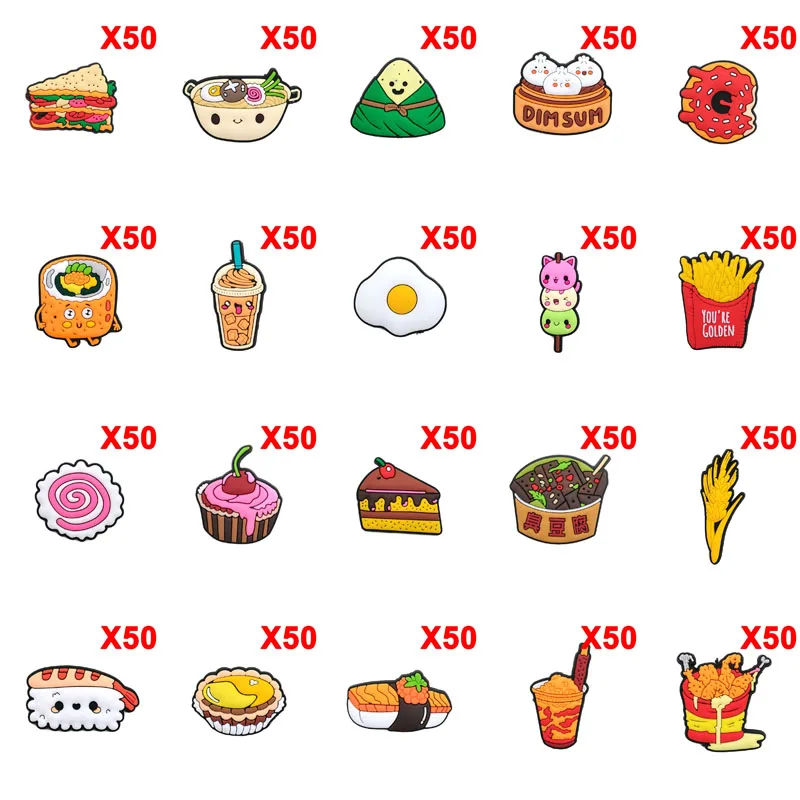 

Булавки для Crocs, подвески, аксессуары для обуви, украшение для еды, джинсы, женские сандалии, пряжка, Детские сувениры, мужские значки, подарок для мальчиков и девочек