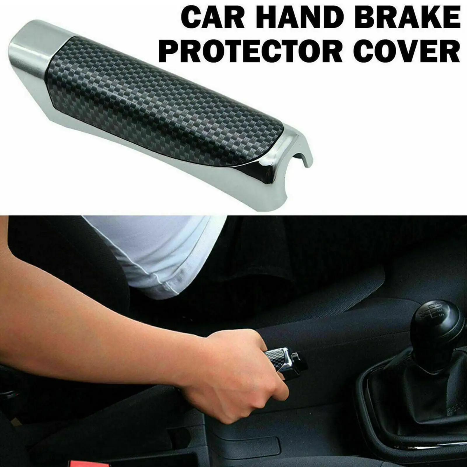 Car Handbrake Protector Hand Brake Anti-Skid Auto Parking Interior Universal Accessories Brake Cover Protector Car Creative I0Z4