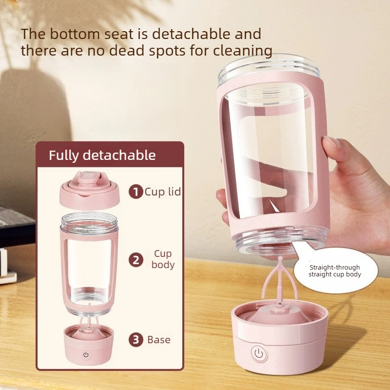 630ml Electric Automatic Mixer Cup Smart Shaker Bottles USB Rechargeable for Protein Coffee Milk Stirring Drinkware
