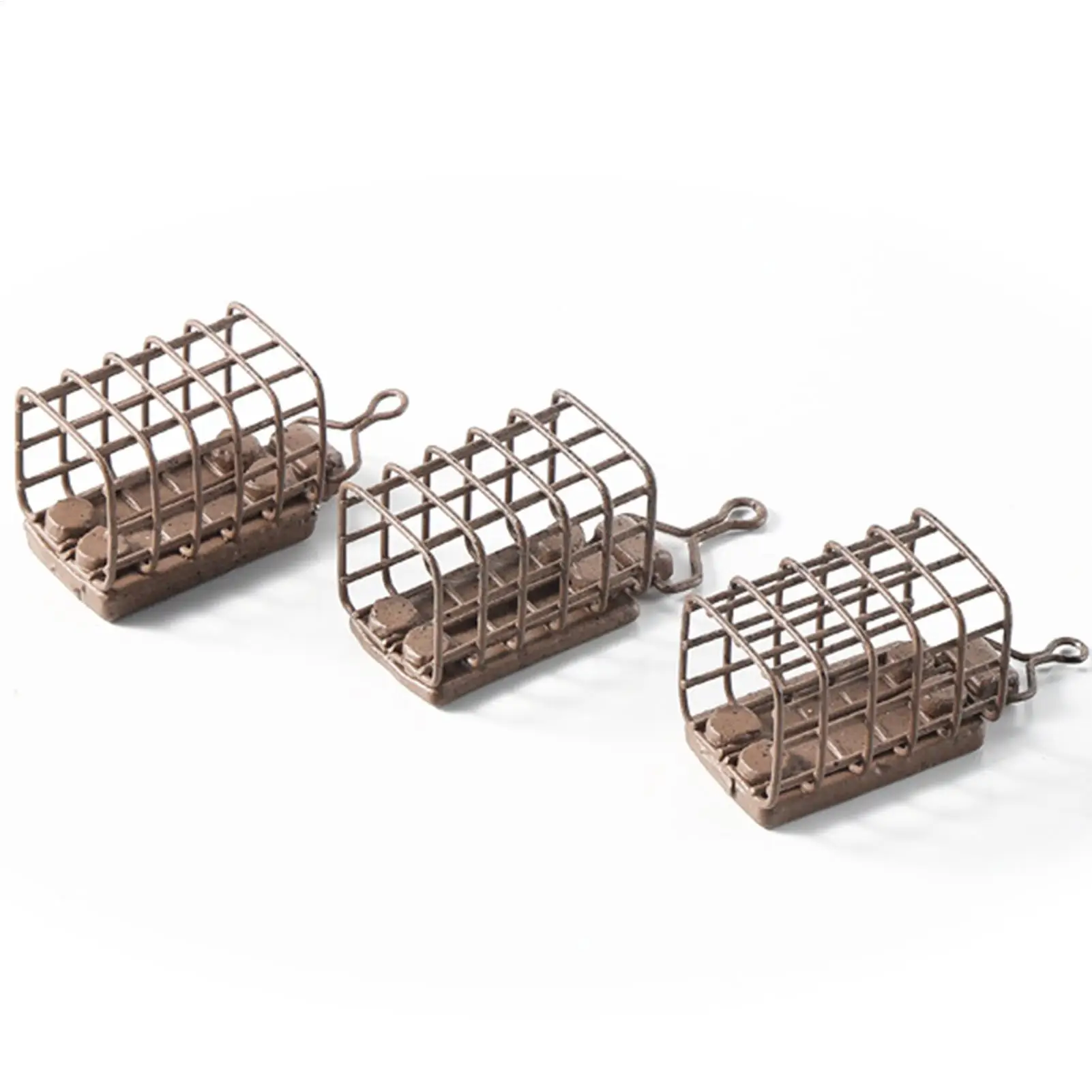 Carp Fishing Bait Cage Square Carp Bait Holder Fishing Feeder Basket European Style Fishing Bait Maker Catfish Bait Holders