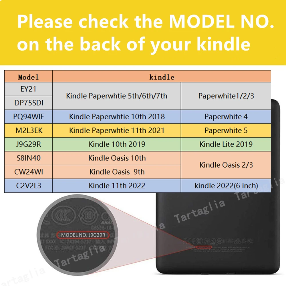 Tartaglia dla Kindle Paperwhite 5 M2L3EK 11. generacji 6.8 cala PU skórzany pokrowiec rękaw czytaj z funkcją automatycznego uśpienia Kindle Smart Case_voghion.com
