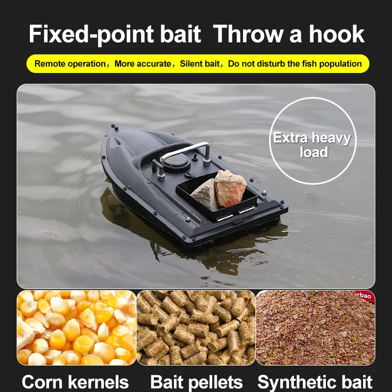 Fishing Boat Load 1.5kg 5200mAh Battery Life Time 2-3 Hours Remote Control Distance 500m Wave 3-4 Remote Control Boat for Sale