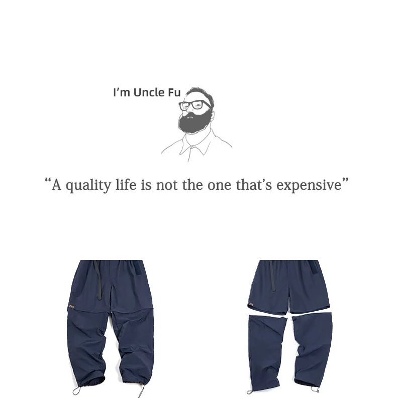 Maden Outdoor Removable Cargo Pants Men Casual Hiking Mountain Functional Trousers Straight Jogger Short Pants Techwear Big size