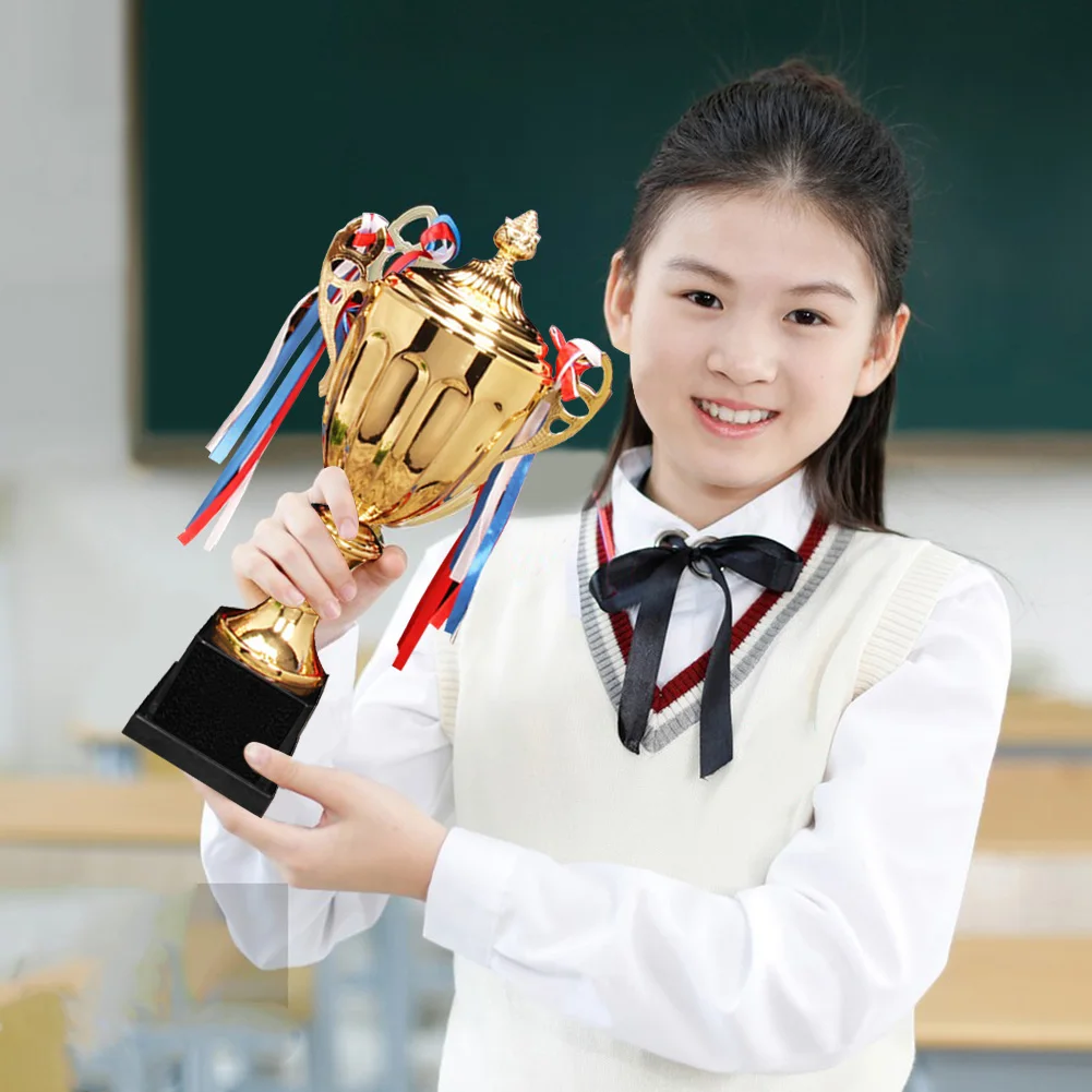 Trophy Cup Gold Gold Achievement Trophies Metal Award Trophy Cups Large Sculpture Trophies Party Ceremony