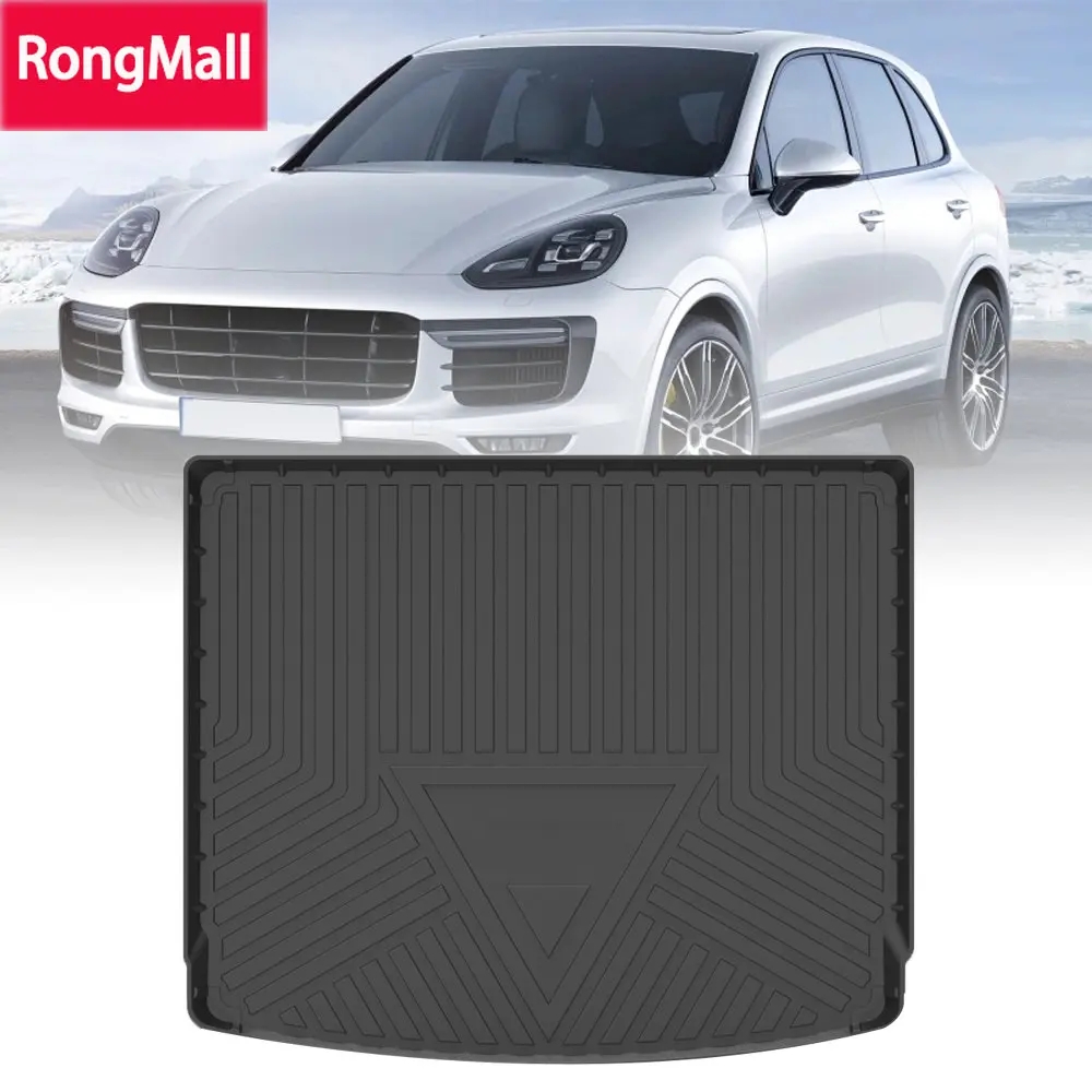 

TPE Car Trunk Mat Storage Box Pad For Porsche Cayenne 2011 2012 2013 2014 2015 2016 2017 Waterproof Protective Rubber Car Mats
