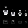 JC 100pcs Disposable Tattoo Ink Cups Plastic Pigment Clear Holder Container Caps Tattoo Permanent Makeup Microblading Supply 2
