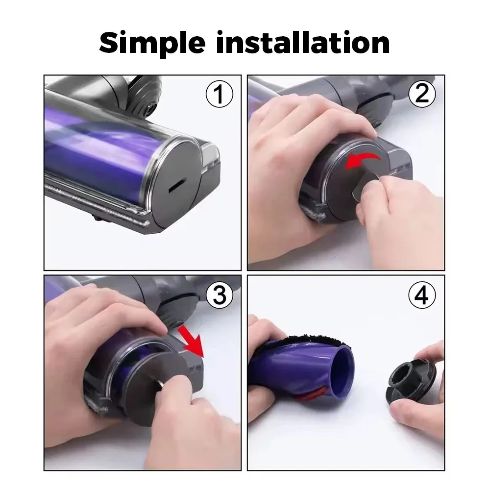 Brush End Cap For Dyson V7 V8 V10 V11 V15 Vacuum Cleaner Direct Drive Motor Head Brush Rod End Cap Cover Replacement Parts