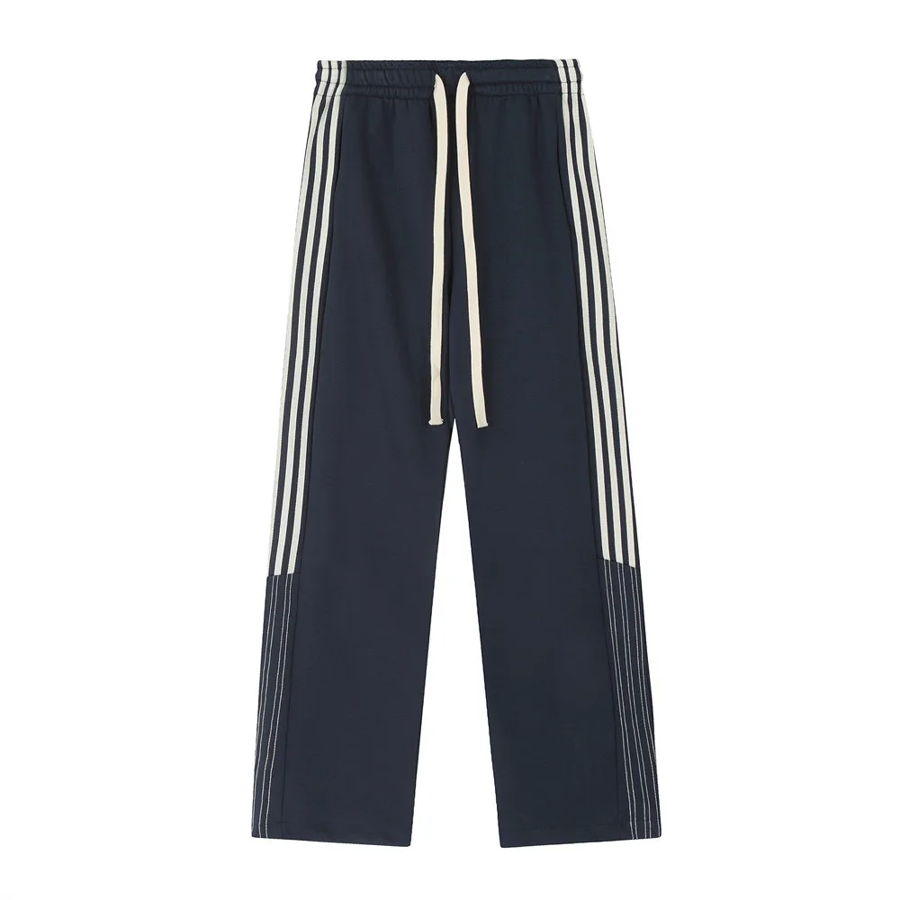 

Girls Boys Side Stripe Pants for Women Men Streetwear Fashion Hip Hop Loose Casual Vintage Sport Pants Joggers Sweatpant Trouser